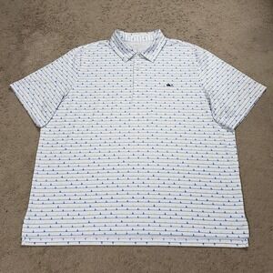 Vineyard Vines Mens Polo 2XB Sankaty Performance OTG Sailboat Stretch Whale
